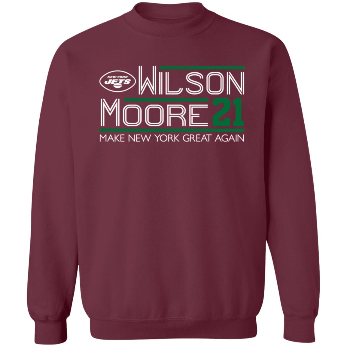 Zach Wilson Elijah Moore 2021 Campaign Shirt Wilson More 21 Make New York Great Again Shirt Hoodie Sweatshirt - Teechipus
