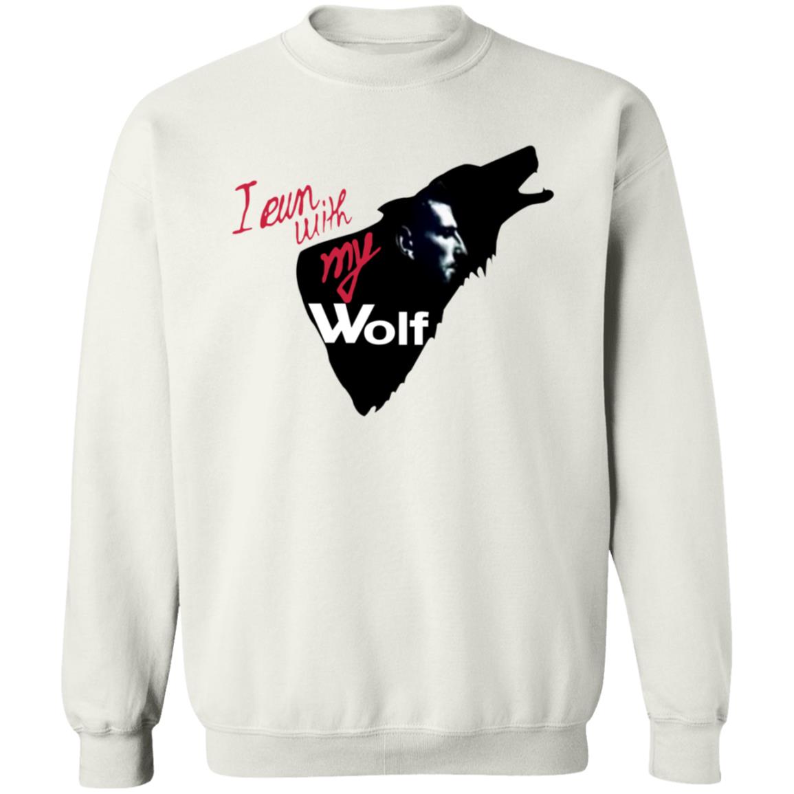 I Run With My Wolf Shirt By Jelena And Novak Djokovic Jelena's Viral Wolf T Shirt Hoodie Sweatshirt - Teechipus