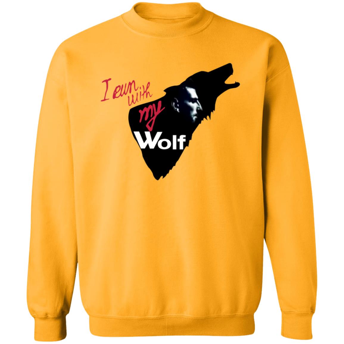 I Run With My Wolf Shirt By Jelena And Novak Djokovic Jelena's Viral Wolf T Shirt Hoodie Sweatshirt - Teechipus