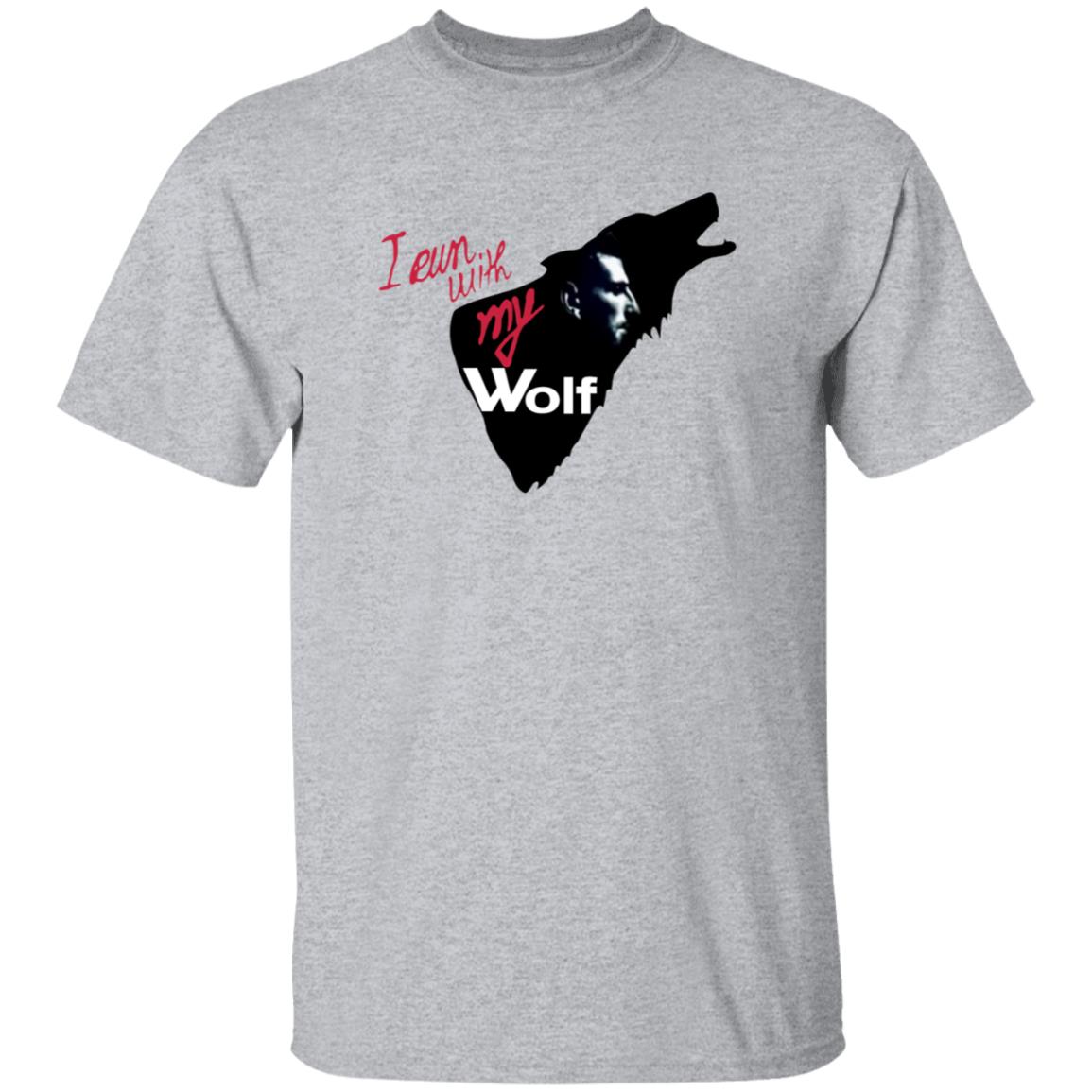 I Run With My Wolf Shirt By Jelena And Novak Djokovic Jelena's Viral Wolf T Shirt Hoodie Sweatshirt - Teechipus