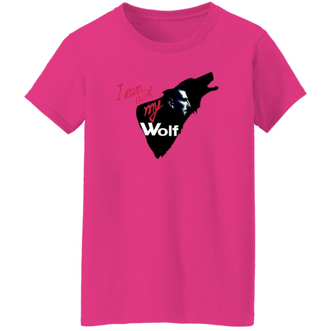 I Run With My Wolf Shirt By Jelena And Novak Djokovic Jelena's Viral Wolf T Shirt Hoodie Sweatshirt - Teechipus