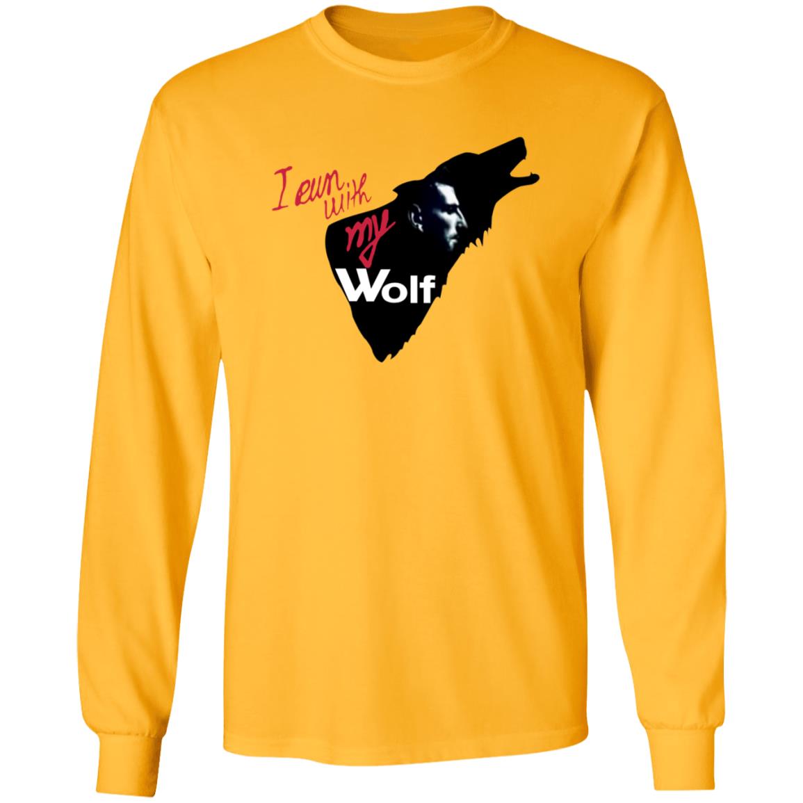 I Run With My Wolf Shirt By Jelena And Novak Djokovic Jelena's Viral Wolf T Shirt Hoodie Sweatshirt - Teechipus