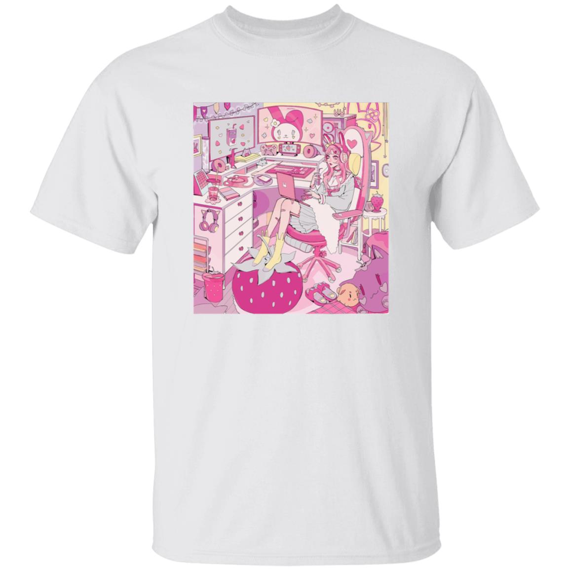 Kiru made Fuku Mono Merch Strawberry Mood Shirt - Teechipus