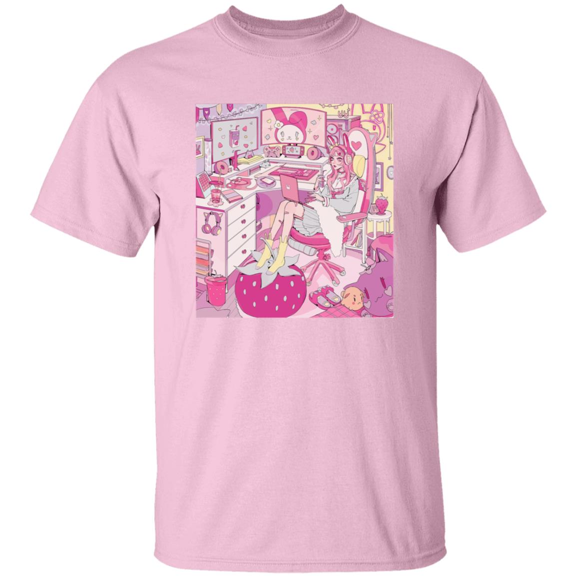 Kiru made Fuku Mono Merch Strawberry Mood Shirt - Teechipus
