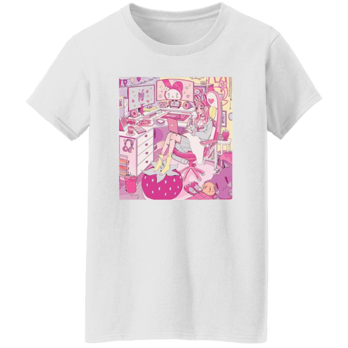 Kiru made Fuku Mono Merch Strawberry Mood Shirt - Teechipus