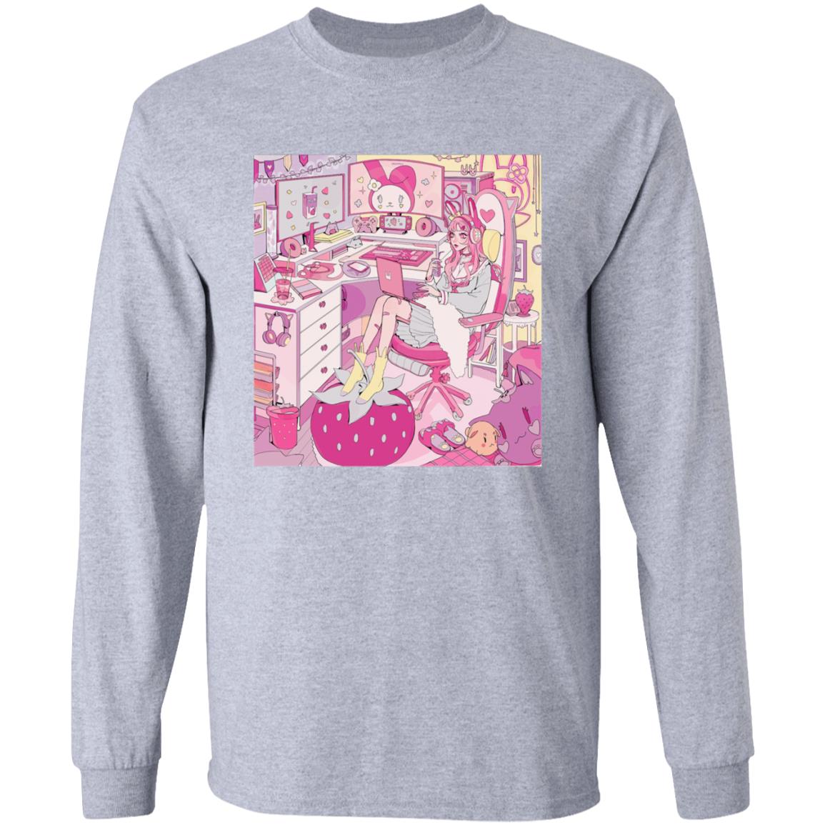 Kiru made Fuku Mono Merch Strawberry Mood Shirt - Teechipus