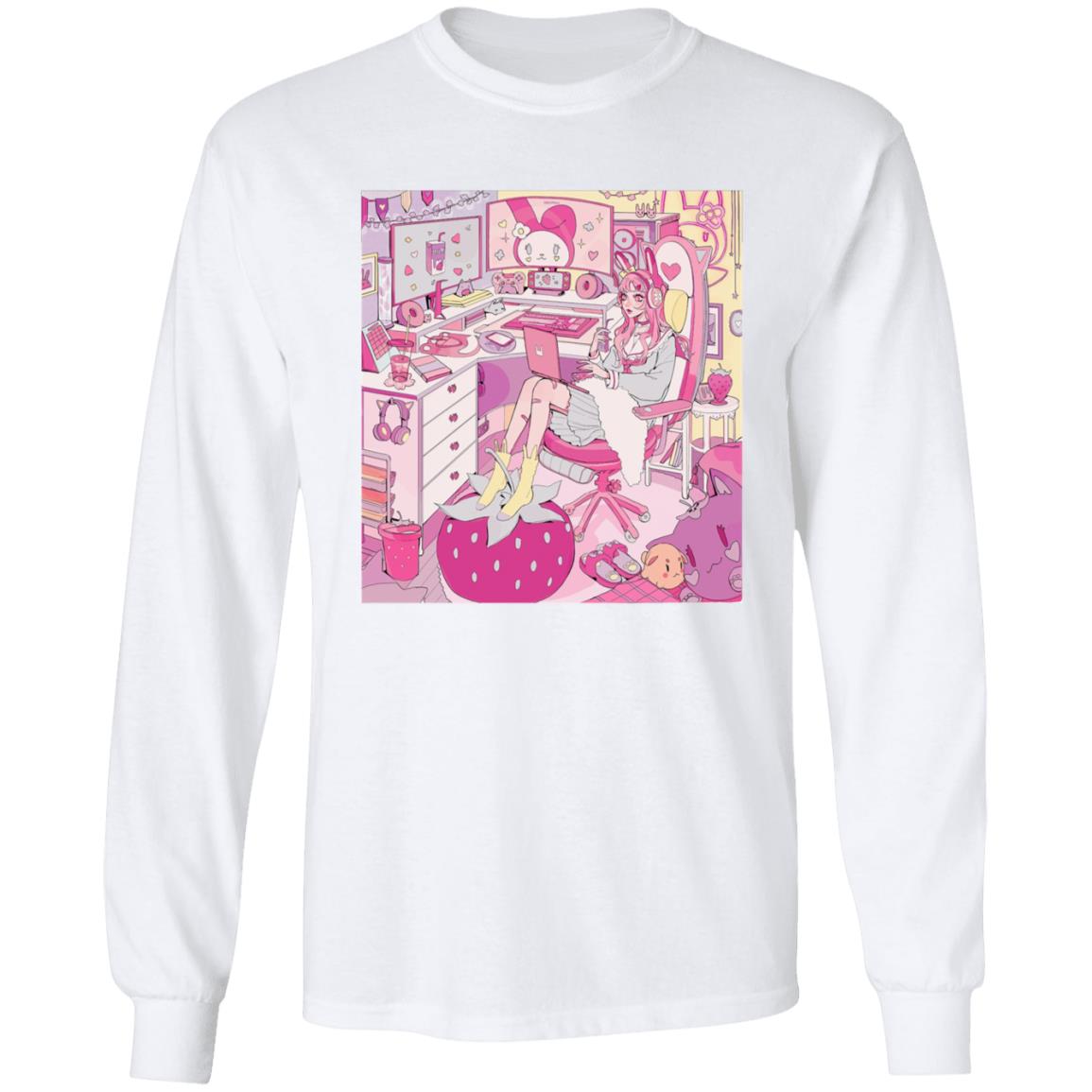 Kiru made Fuku Mono Merch Strawberry Mood Shirt - Teechipus