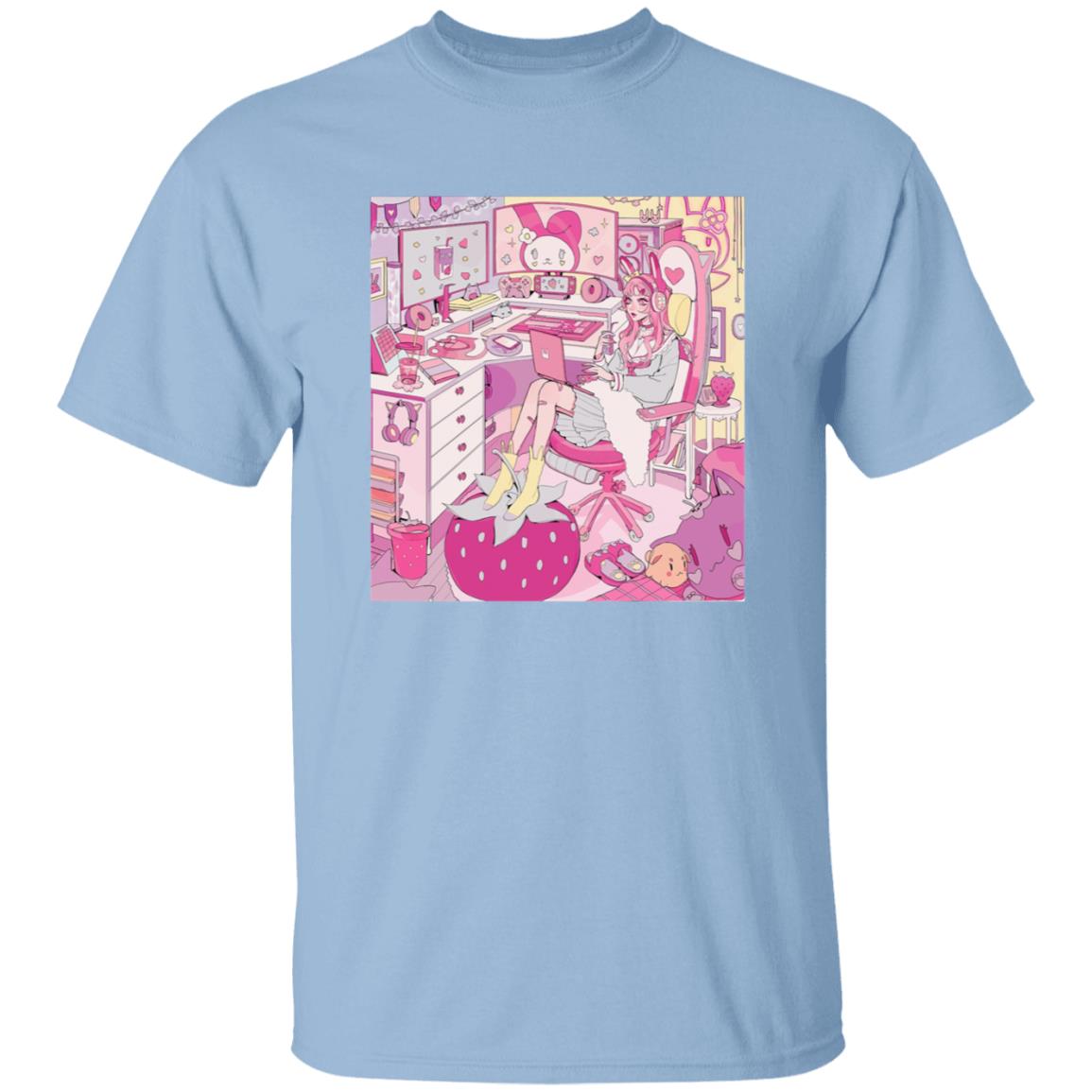 Kiru made Fuku Mono Merch Strawberry Mood Shirt - Teechipus