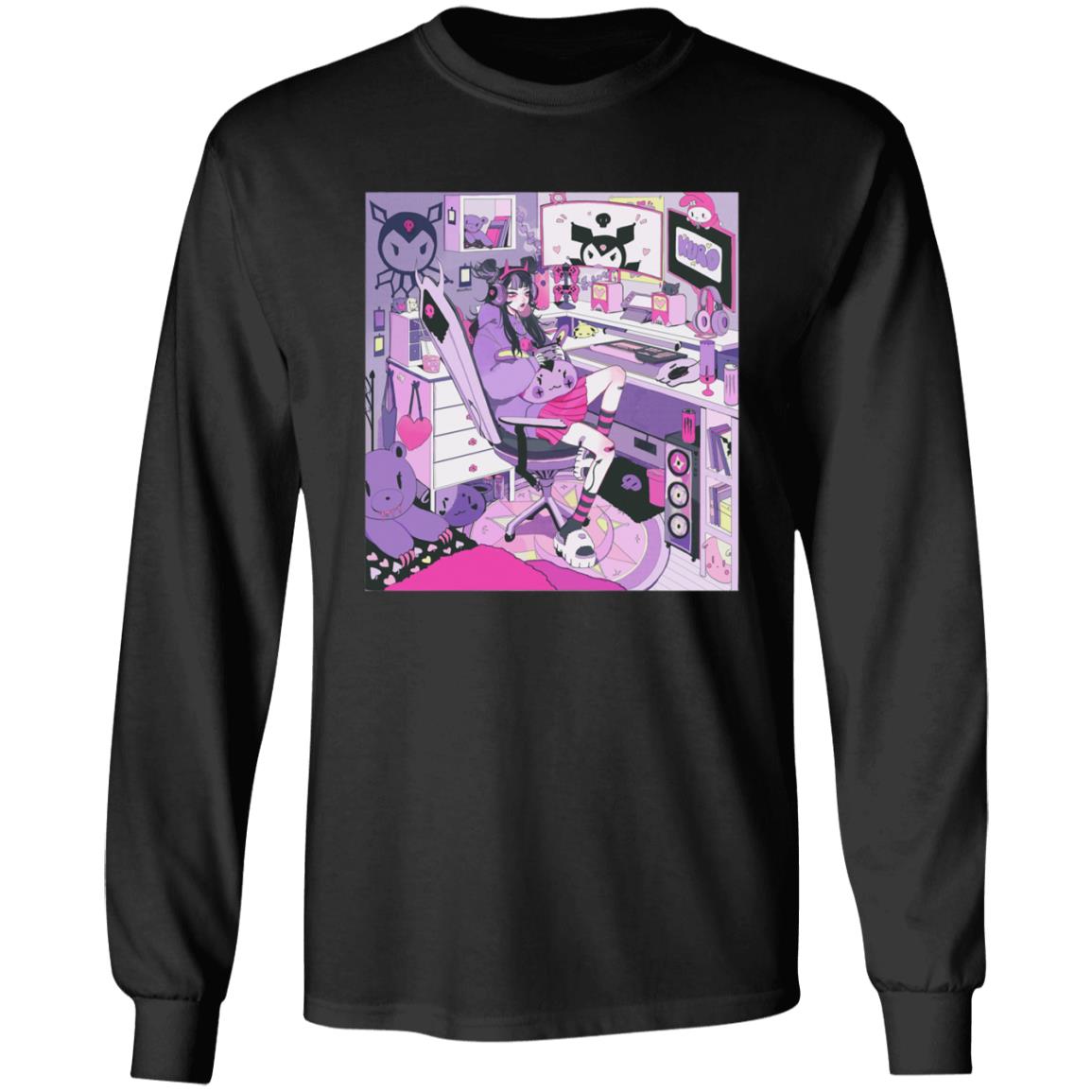 Kirumade Fuku Mono Merch Lavender Mood Shirt - Teechipus