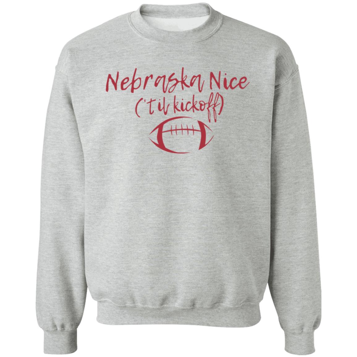 Nebraska Nice Til Kickoff Shirt Redbeerzone Shop Nebraska Nice Til Kickoff Shirt - Teechipus