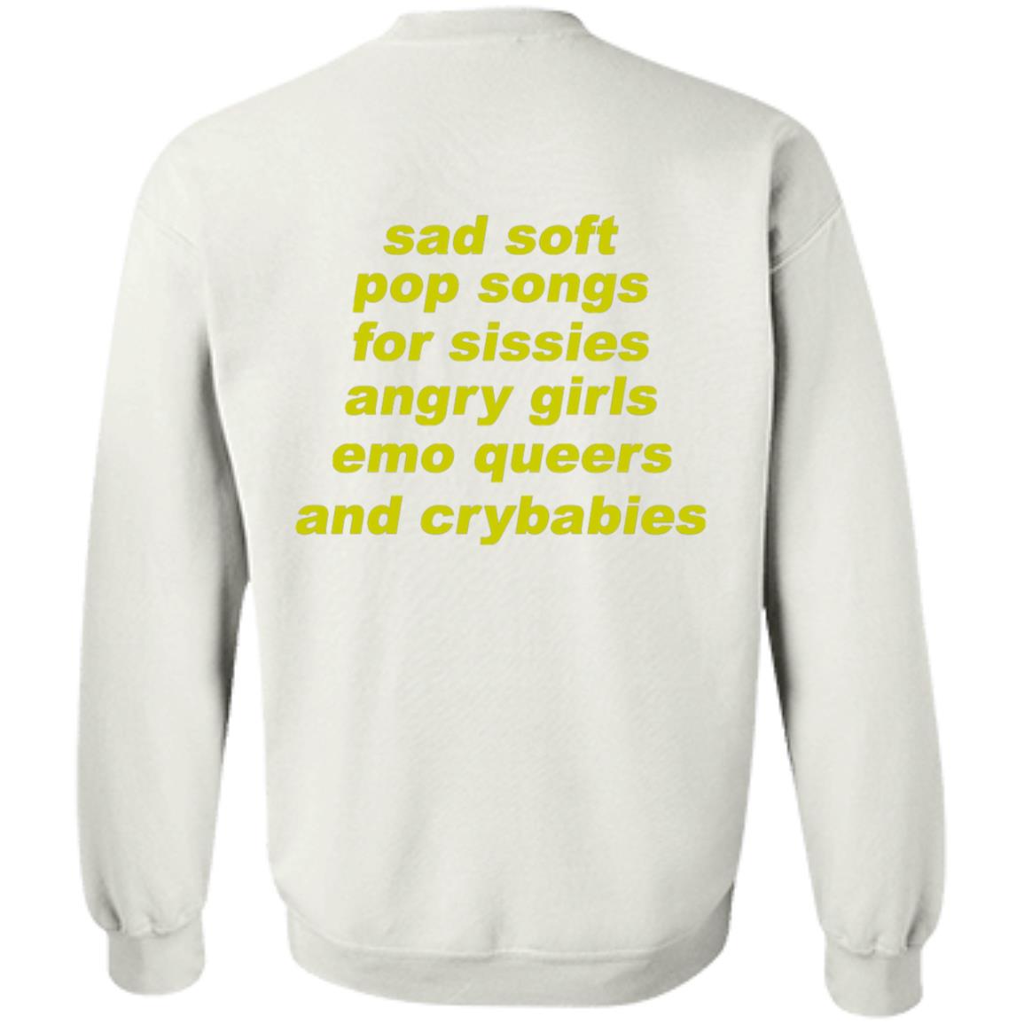 Muna Sad Soft Pop Songs Shirt Whereis Muna Merch Sad Soft Pop Songs For Sissies Angry Girls Emo Queers And Crybabies Shirt - Teechipus