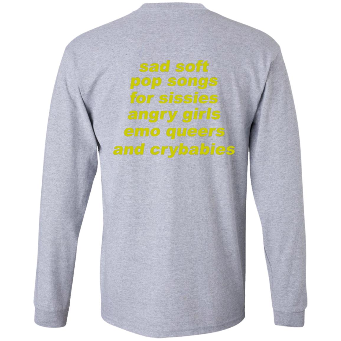 Muna Sad Soft Pop Songs Shirt Whereis Muna Merch Sad Soft Pop Songs For Sissies Angry Girls Emo Queers And Crybabies Shirt - Teechipus