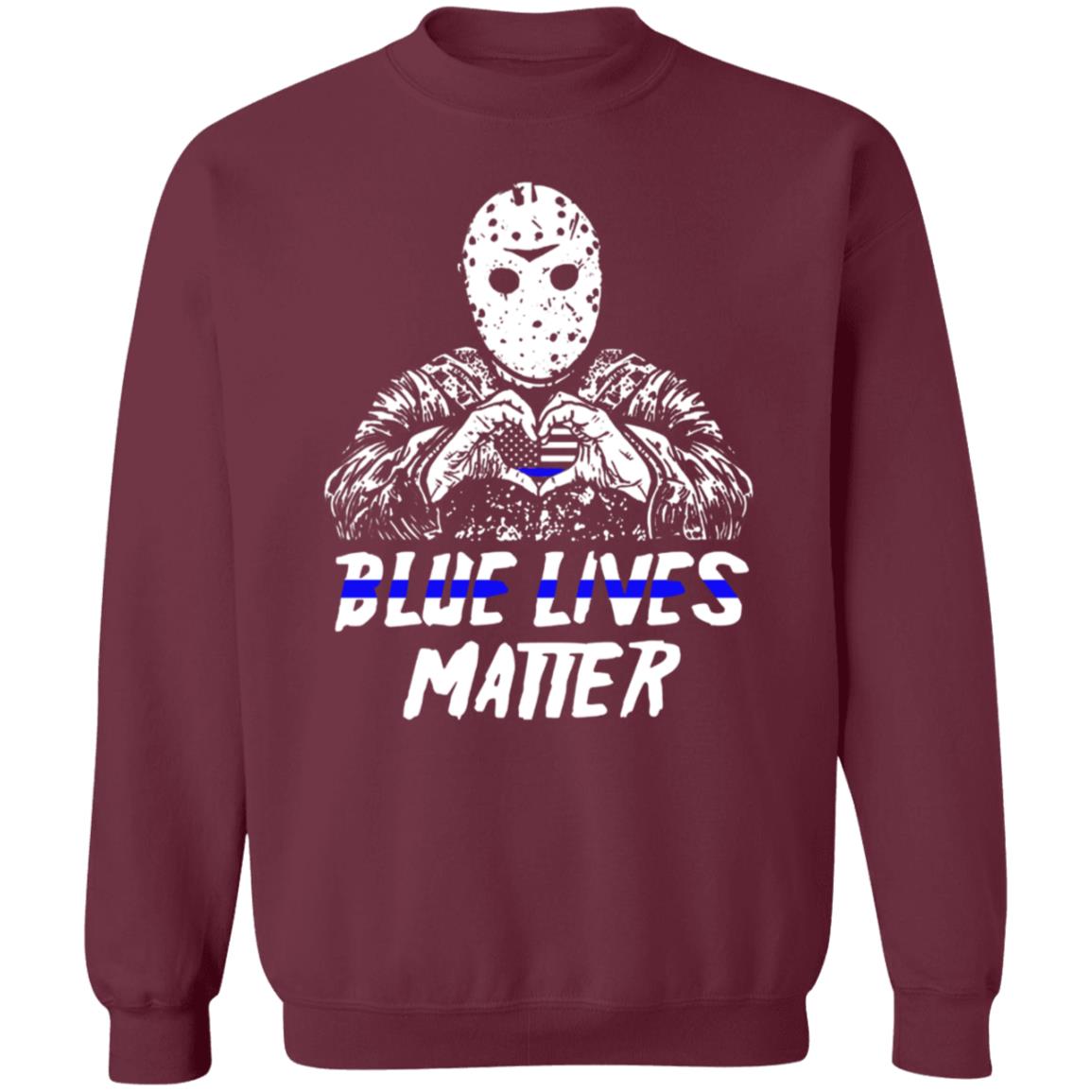 Blue Lives Matter Animeserbia Blue Lives Matter Shirt Hoodie Sweatshirt - Teechipus