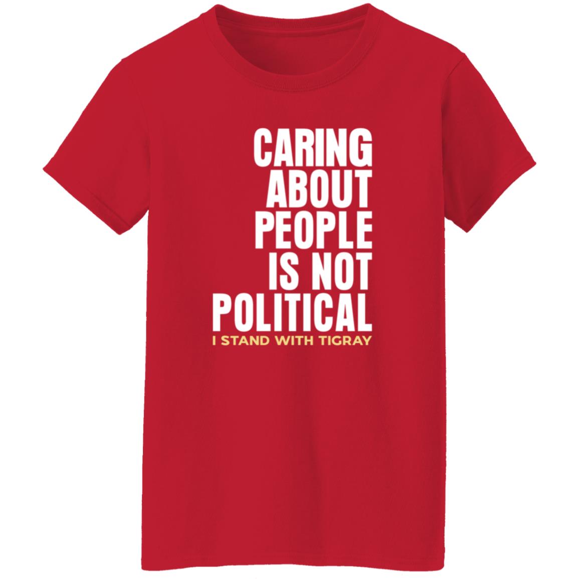 Caring About People Is Not Political I Stand With Tigray Shirt Shop Konjo Caring About People Is Not Political Shirt - Teechipus