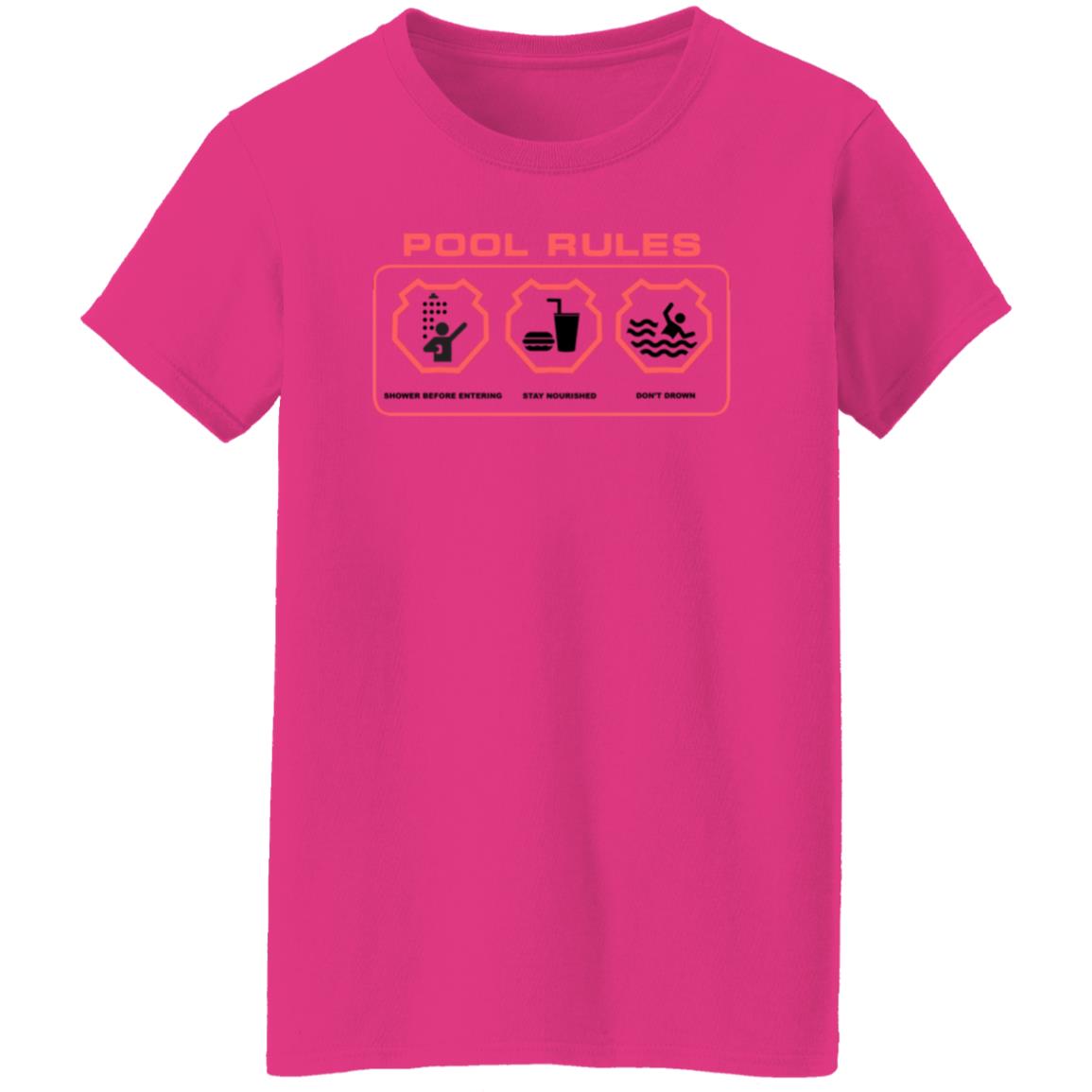 Panda Merch Pool Rules Shirt Drowned In Pools - Teechipus