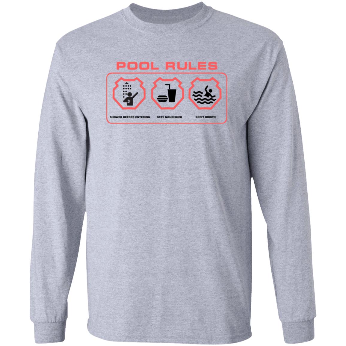 Panda Merch Pool Rules Shirt Drowned In Pools - Teechipus