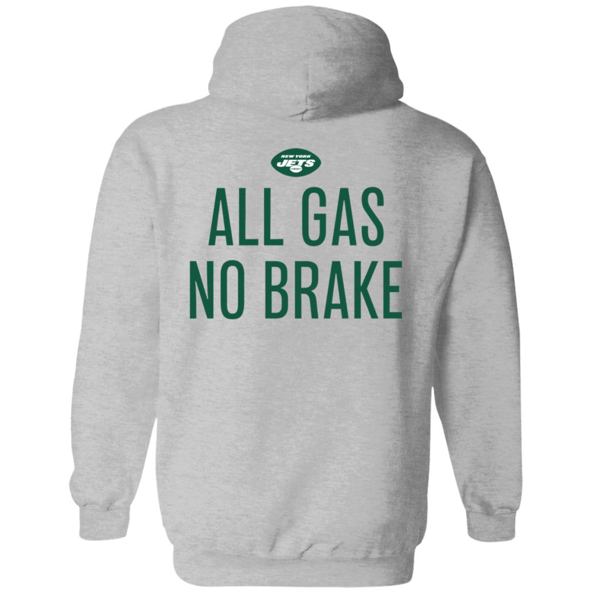 Zachary Wilson All Gas No Brake Shirt New York Jets - Teechipus