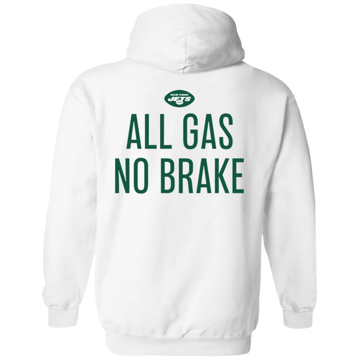 Zachary Wilson All Gas No Brake Shirt New York Jets - Teechipus