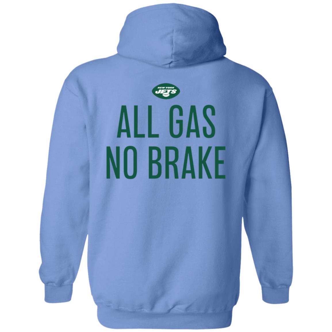 Zachary Wilson All Gas No Brake Shirt New York Jets - Teechipus