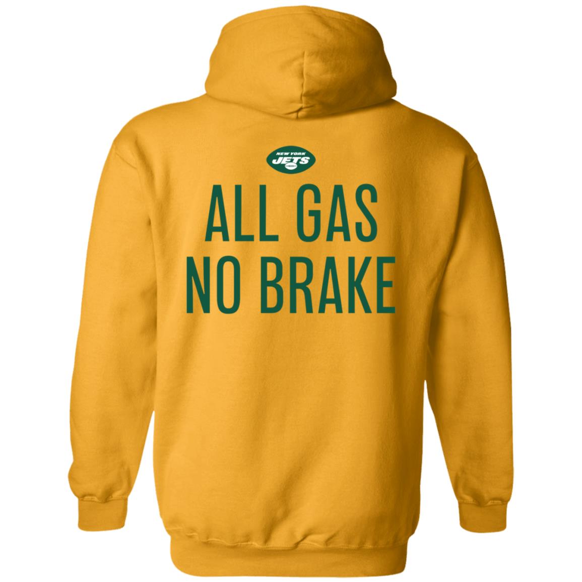 Zachary Wilson All Gas No Brake Shirt New York Jets - Teechipus