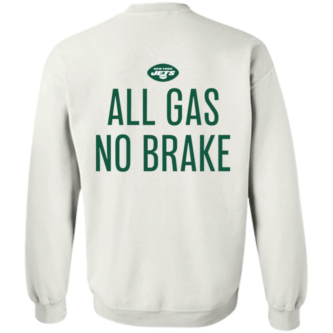 Zachary Wilson All Gas No Brake Shirt New York Jets - Teechipus