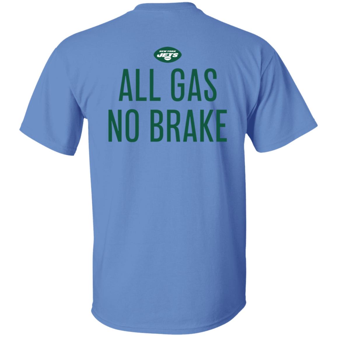 Zachary Wilson All Gas No Brake Shirt New York Jets - Teechipus