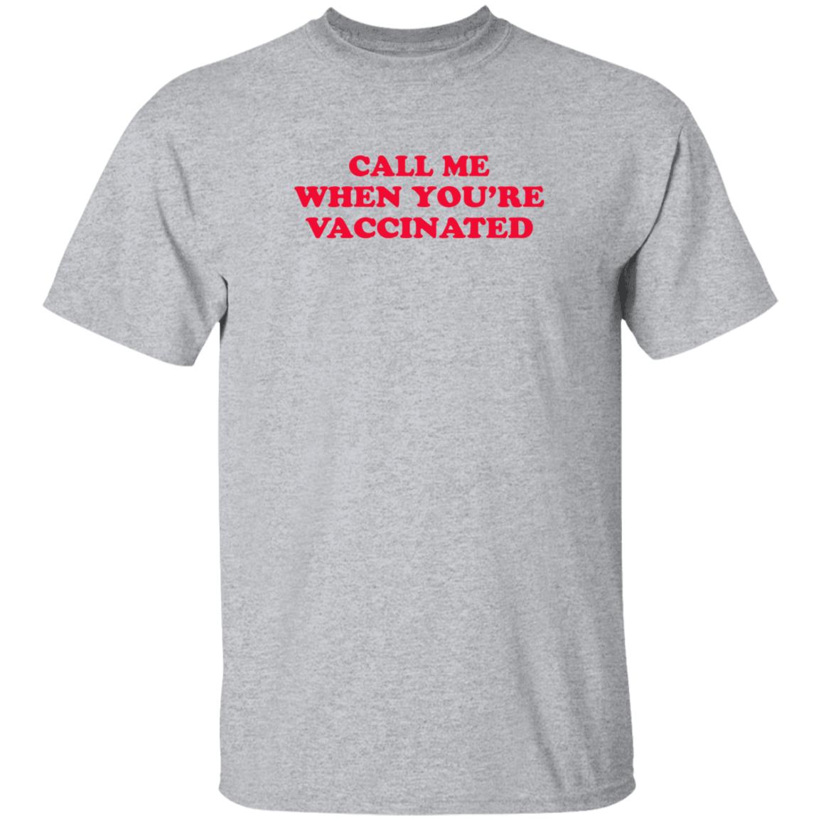 Call Me When You're Vaccinated Shirt Lisa Guerrero Call Me When You're Vaccinated Shirt - Teechipus