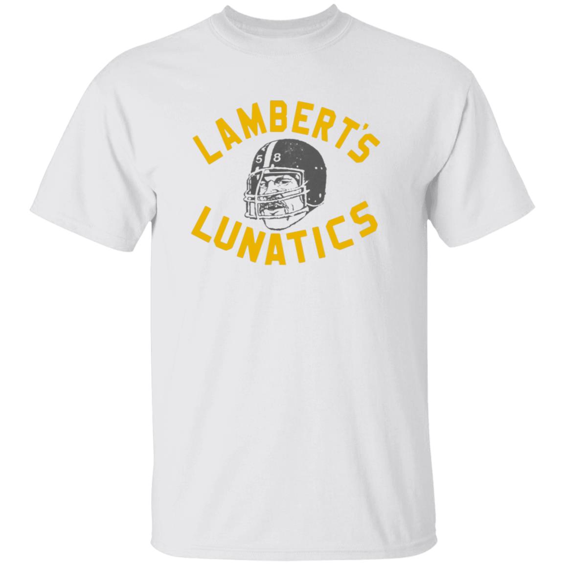 Lambert's Lunatics Shirt Cam Heyward Wearing Jack Lambert Pittsburgh Steelers Shirt - Teechipus