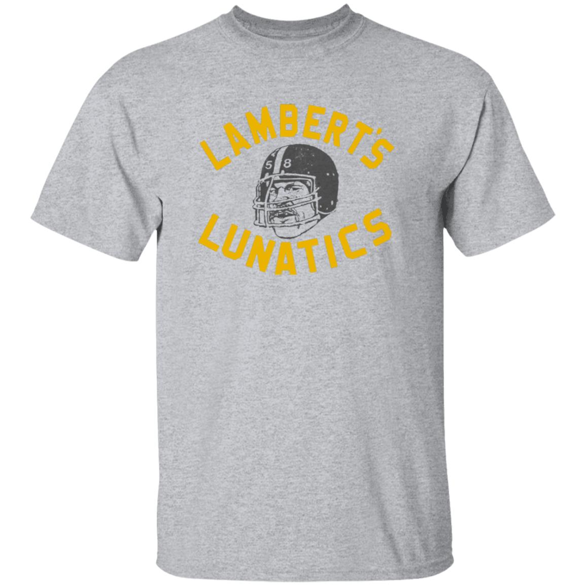 Lambert's Lunatics Shirt Cam Heyward Wearing Jack Lambert Pittsburgh Steelers Shirt - Teechipus