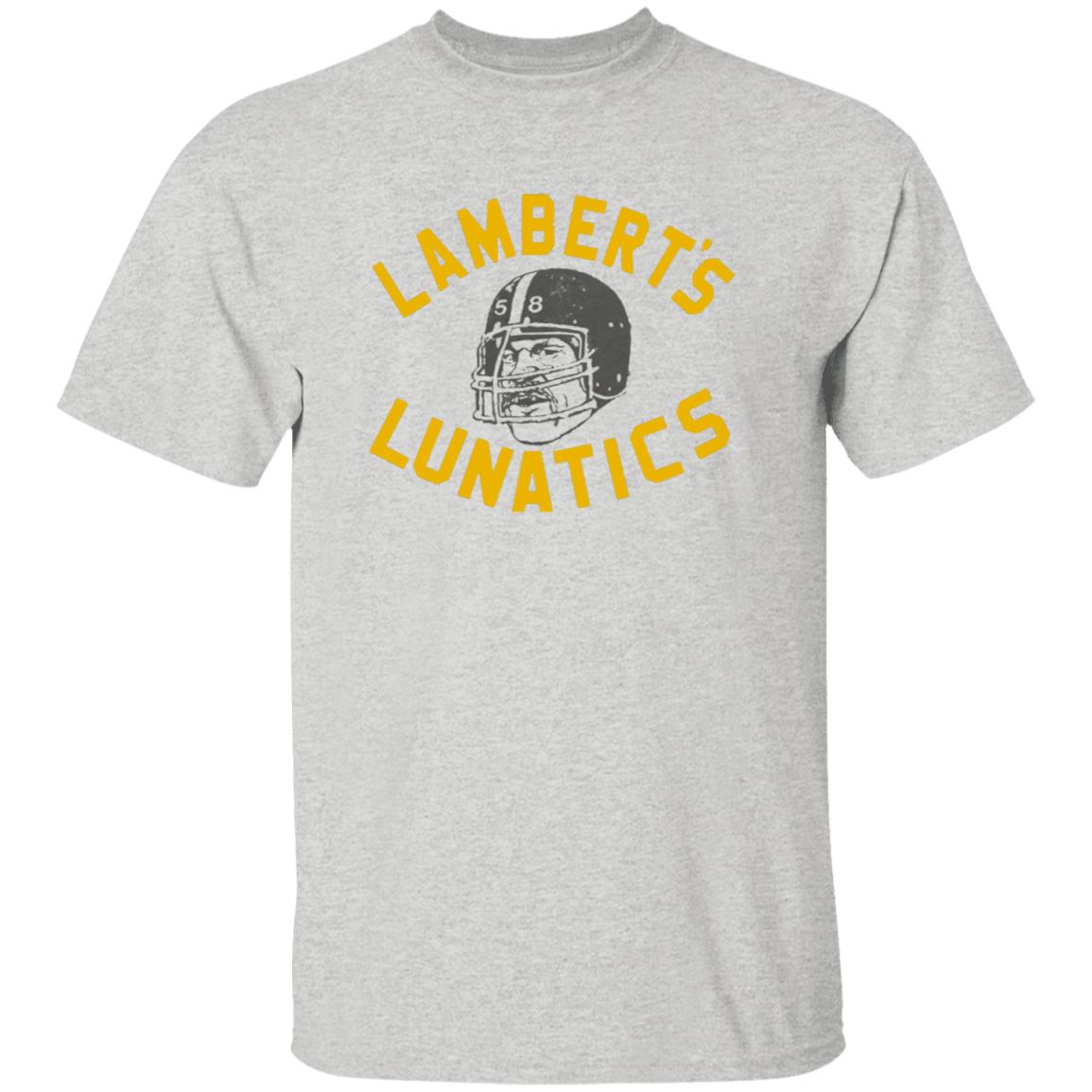 Lambert's Lunatics Shirt Cam Heyward Wearing Jack Lambert Pittsburgh Steelers Shirt - Teechipus