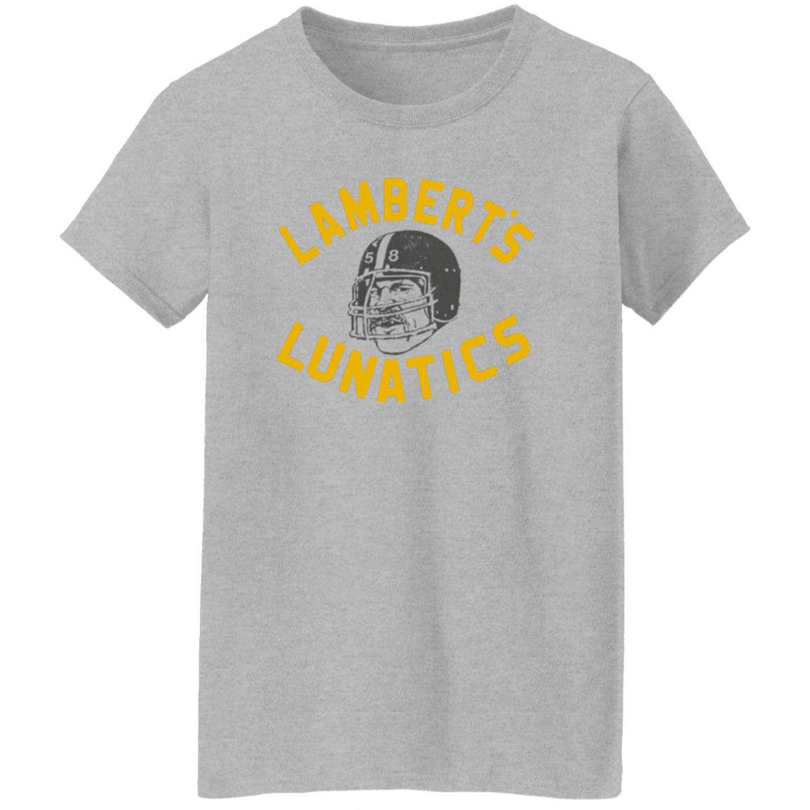 Lambert's Lunatics Shirt Cam Heyward Wearing Jack Lambert Pittsburgh Steelers Shirt - Teechipus