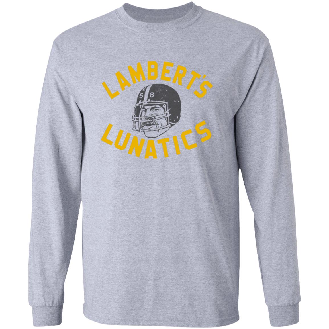 Lambert's Lunatics Shirt Cam Heyward Wearing Jack Lambert Pittsburgh Steelers Shirt - Teechipus