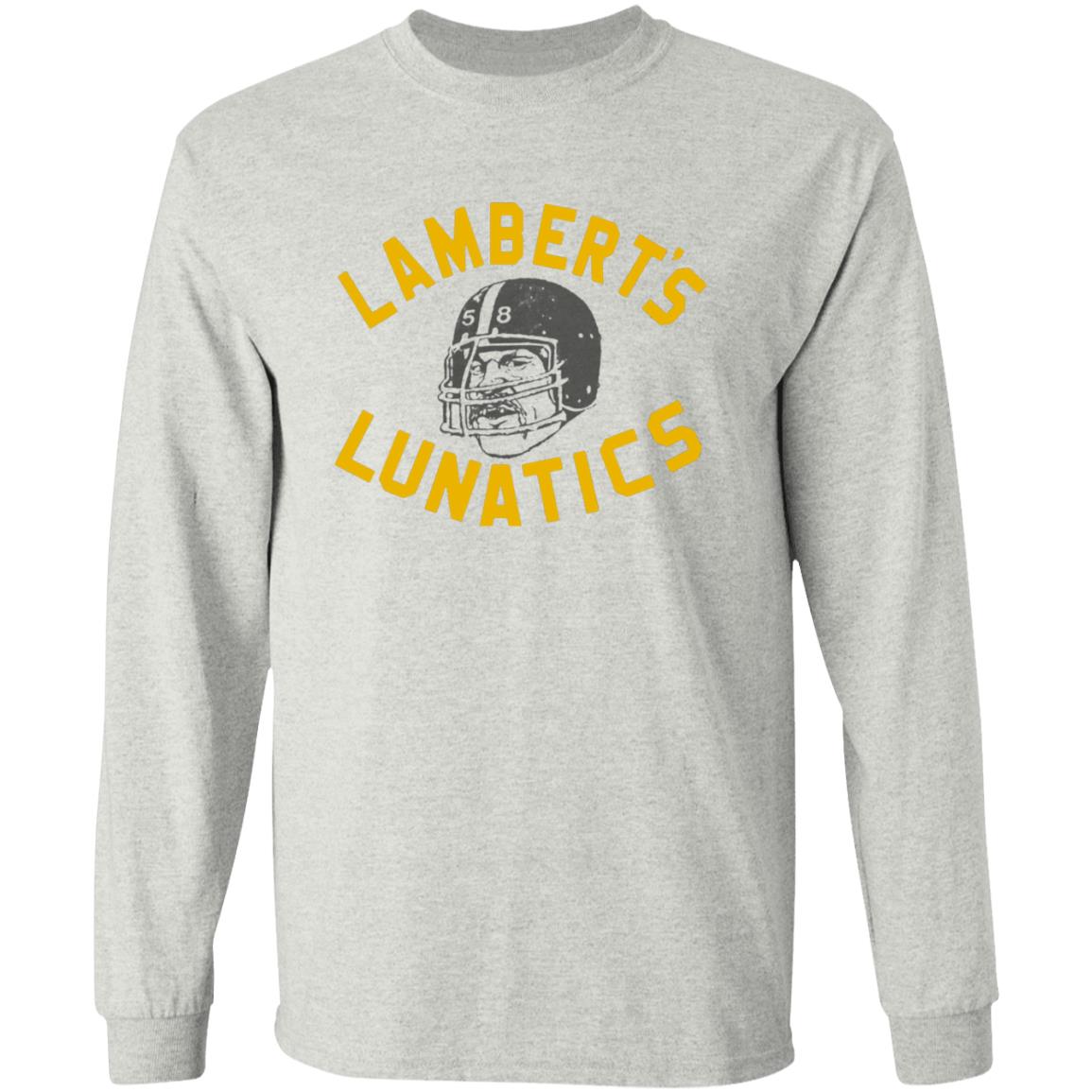 Lambert's Lunatics Shirt Cam Heyward Wearing Jack Lambert Pittsburgh Steelers Shirt - Teechipus
