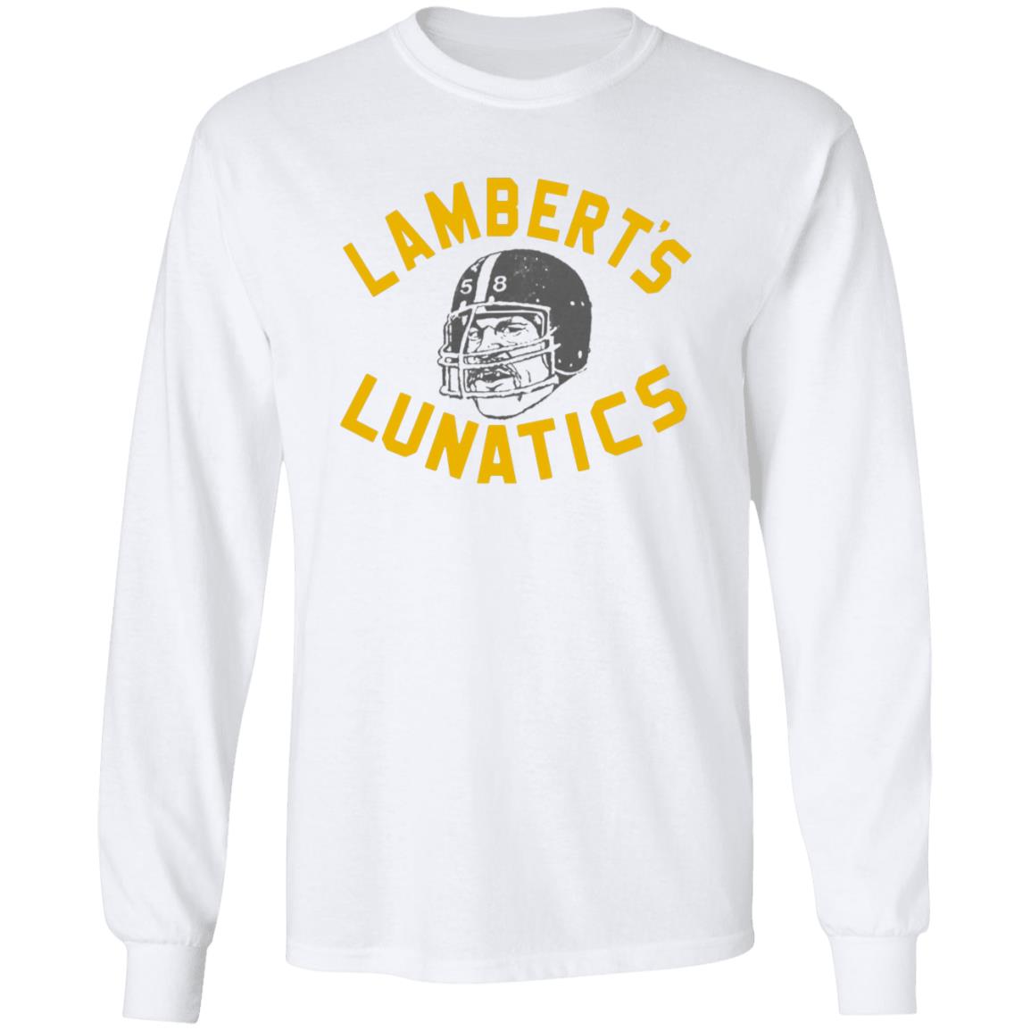 Lambert's Lunatics Shirt Cam Heyward Wearing Jack Lambert Pittsburgh Steelers Shirt - Teechipus