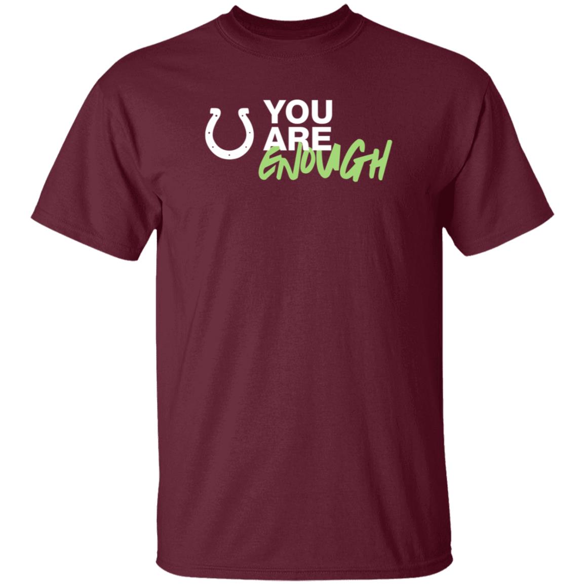 You Are Enough Shirt Indianapolis Colts You Are Enough Shirt Hoodie - Teechipus