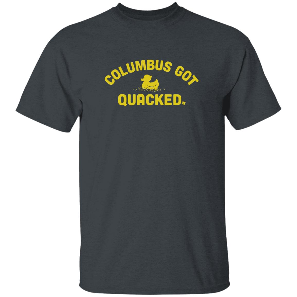 Columbus Got Quacked Shirt Breakingt Shop Columbus Got Quacked Shirt Oregon Ducks - Teechipus