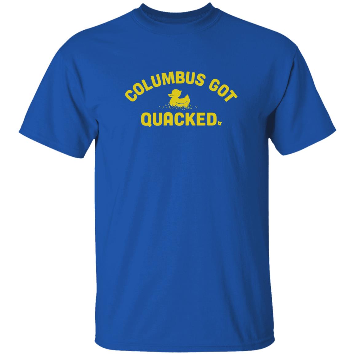 Columbus Got Quacked Shirt Breakingt Shop Columbus Got Quacked Shirt Oregon Ducks - Teechipus
