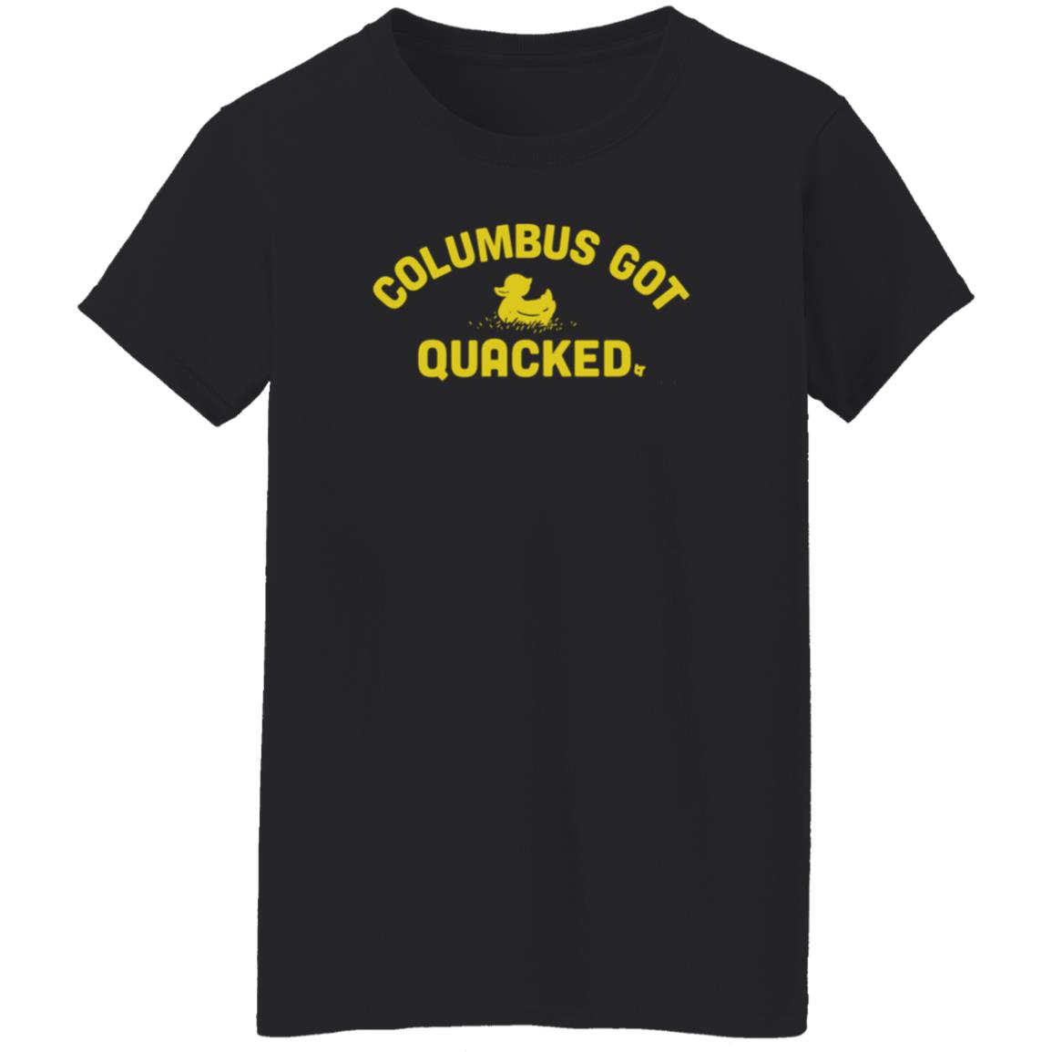 Columbus Got Quacked Shirt Breakingt Shop Columbus Got Quacked Shirt Oregon Ducks - Teechipus