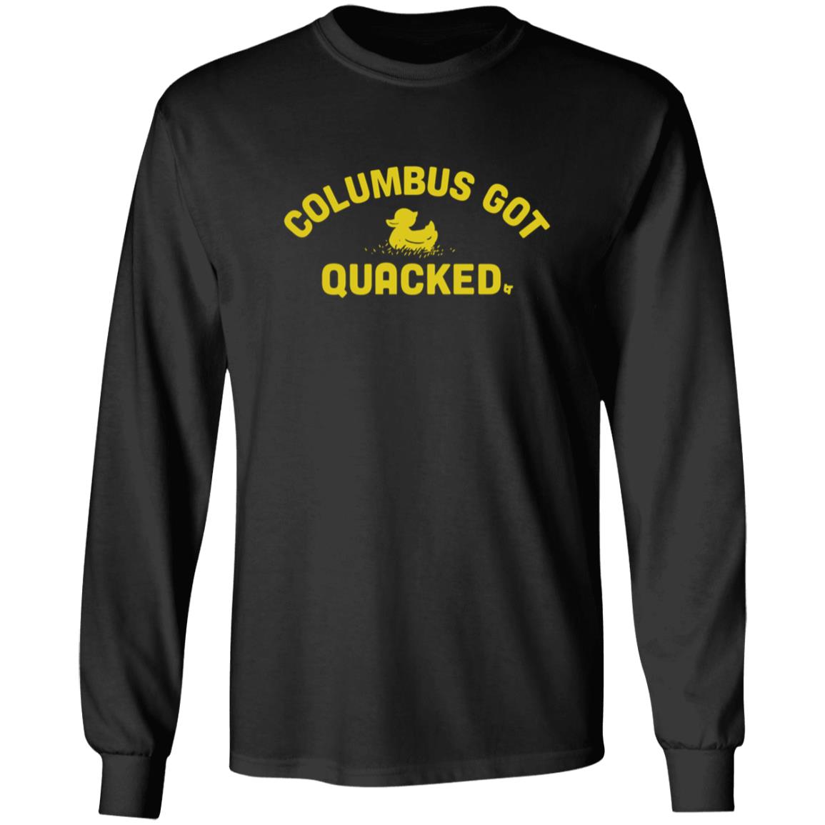 Columbus Got Quacked Shirt Breakingt Shop Columbus Got Quacked Shirt Oregon Ducks - Teechipus