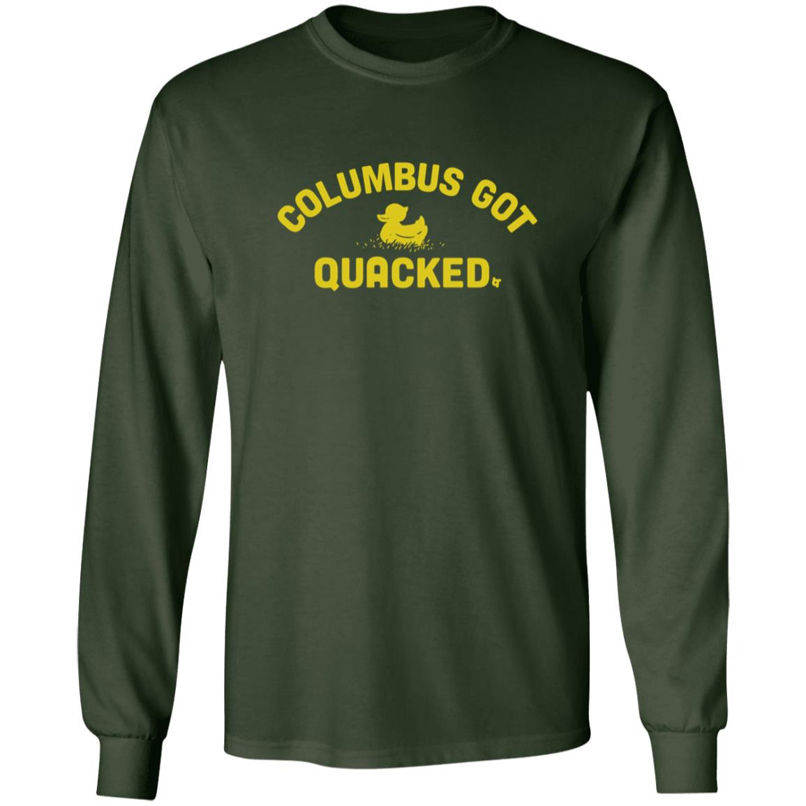 Columbus Got Quacked Shirt Breakingt Shop Columbus Got Quacked Shirt Oregon Ducks - Teechipus