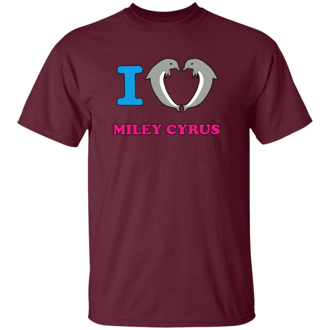 I Love Miley Cyrus Shirt Aron Piper - Teechipus
