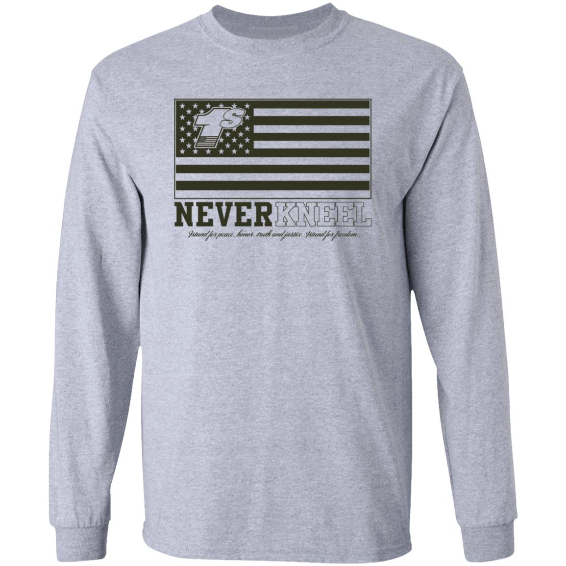 Never Kneel 1S Sport Tek Shirt Sharkracing1 Store Never Kneel 1S Sport Tek Shirt Hoodie Sweatshirt - Teechipus