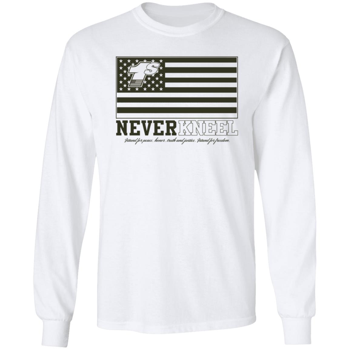 Never Kneel 1S Sport Tek Shirt Sharkracing1 Store Never Kneel 1S Sport Tek Shirt Hoodie Sweatshirt - Teechipus