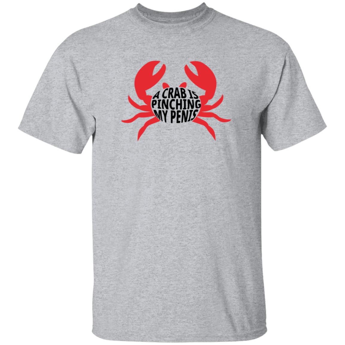 A Crab Is Pinching My Penis Shirt - Teechipus