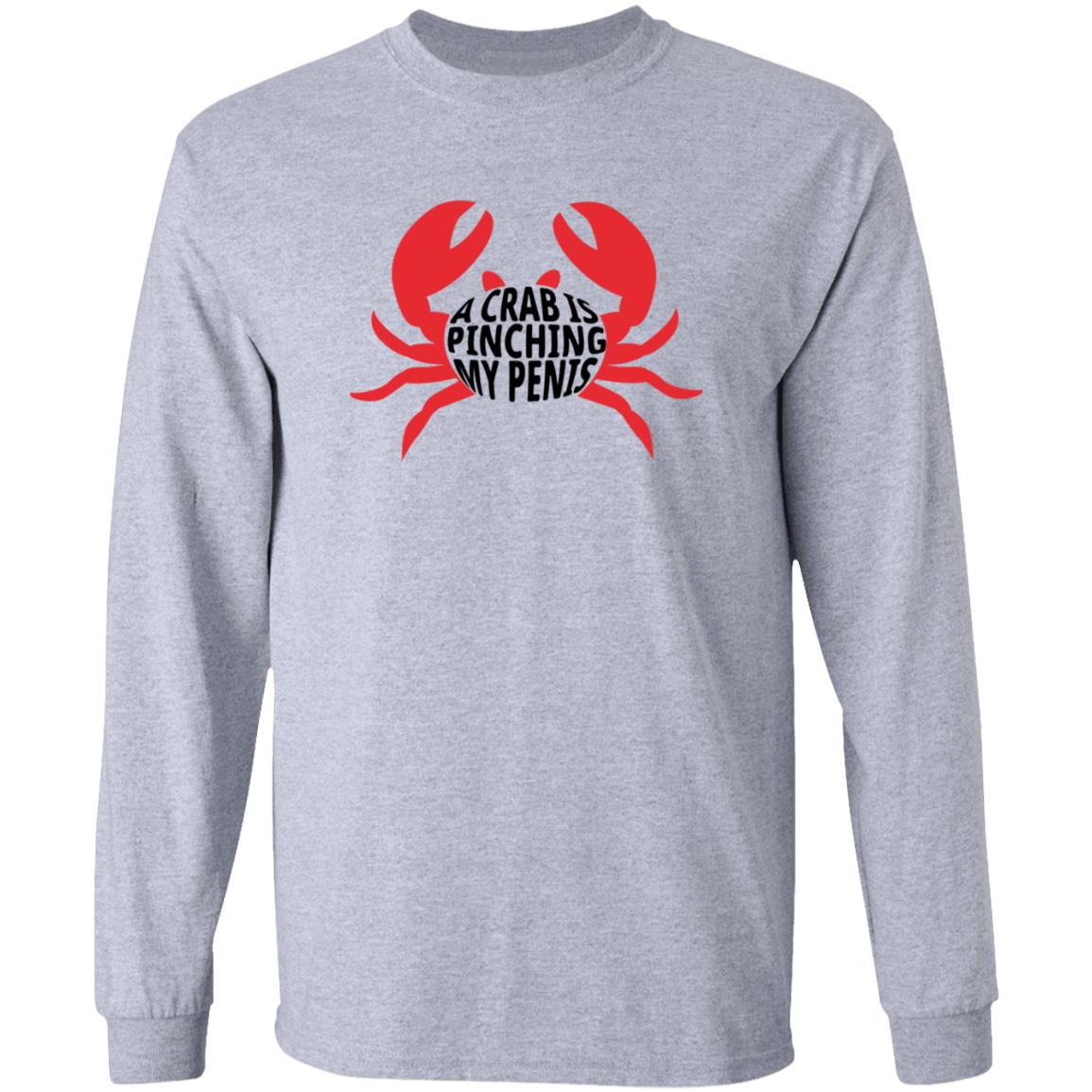 A Crab Is Pinching My Penis Shirt - Teechipus