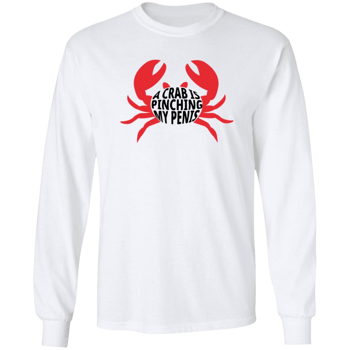A Crab Is Pinching My Penis Shirt - Teechipus