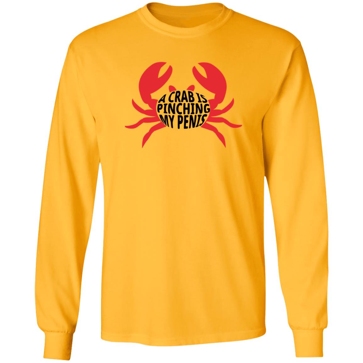 A Crab Is Pinching My Penis Shirt - Teechipus