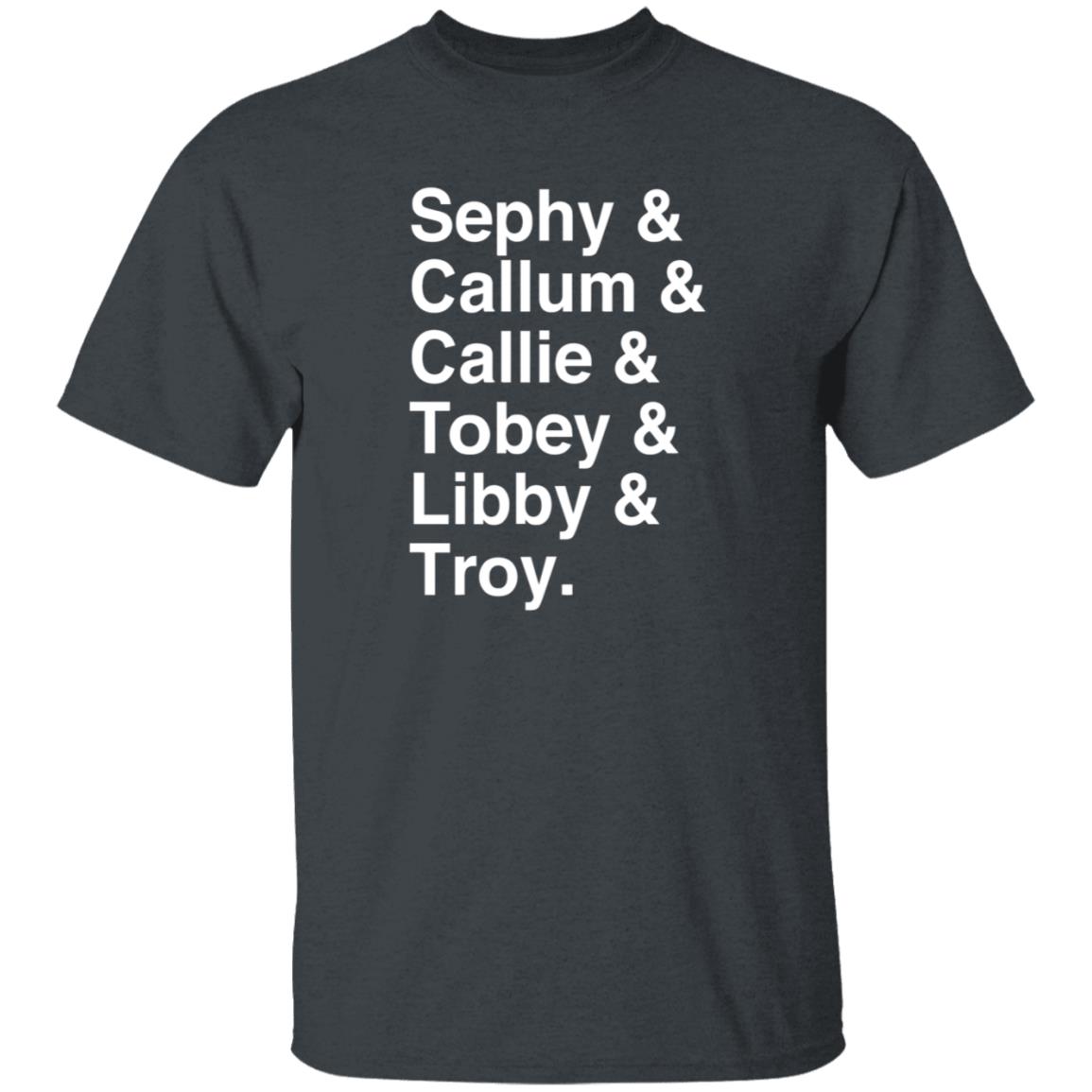 Sephy Callum Callie Tobey Libby Troy Shirt Malorieblackman Sephy Callum Callie Tobey Libby Troy Shirt - Teechipus