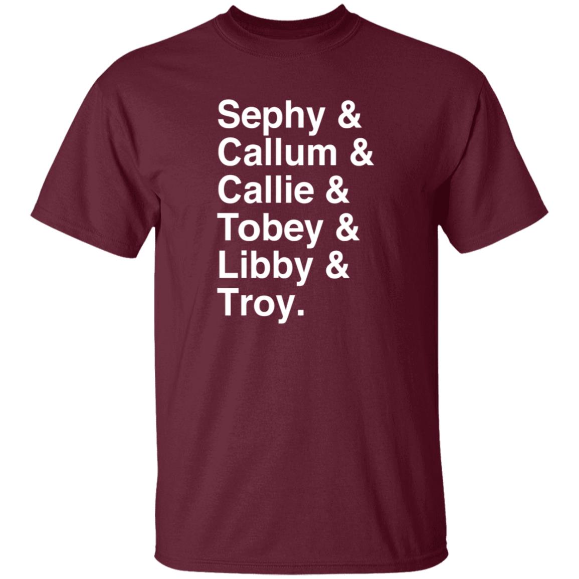 Sephy Callum Callie Tobey Libby Troy Shirt Malorieblackman Sephy Callum Callie Tobey Libby Troy Shirt - Teechipus