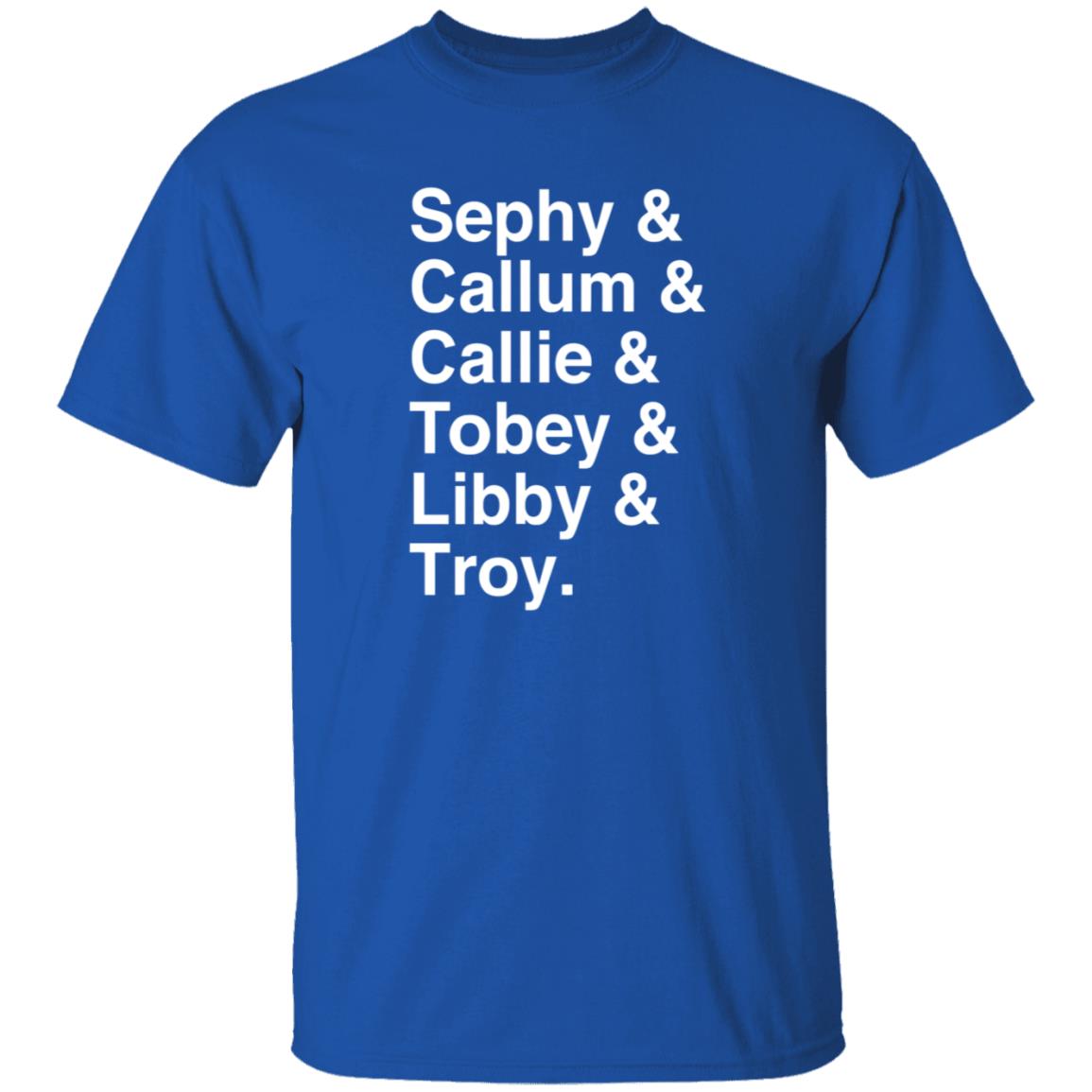 Sephy Callum Callie Tobey Libby Troy Shirt Malorieblackman Sephy Callum Callie Tobey Libby Troy Shirt - Teechipus